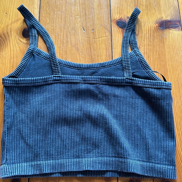 Forever 21 acid washed ribbed tank top with spaghetti straps - Picture 2 of 2